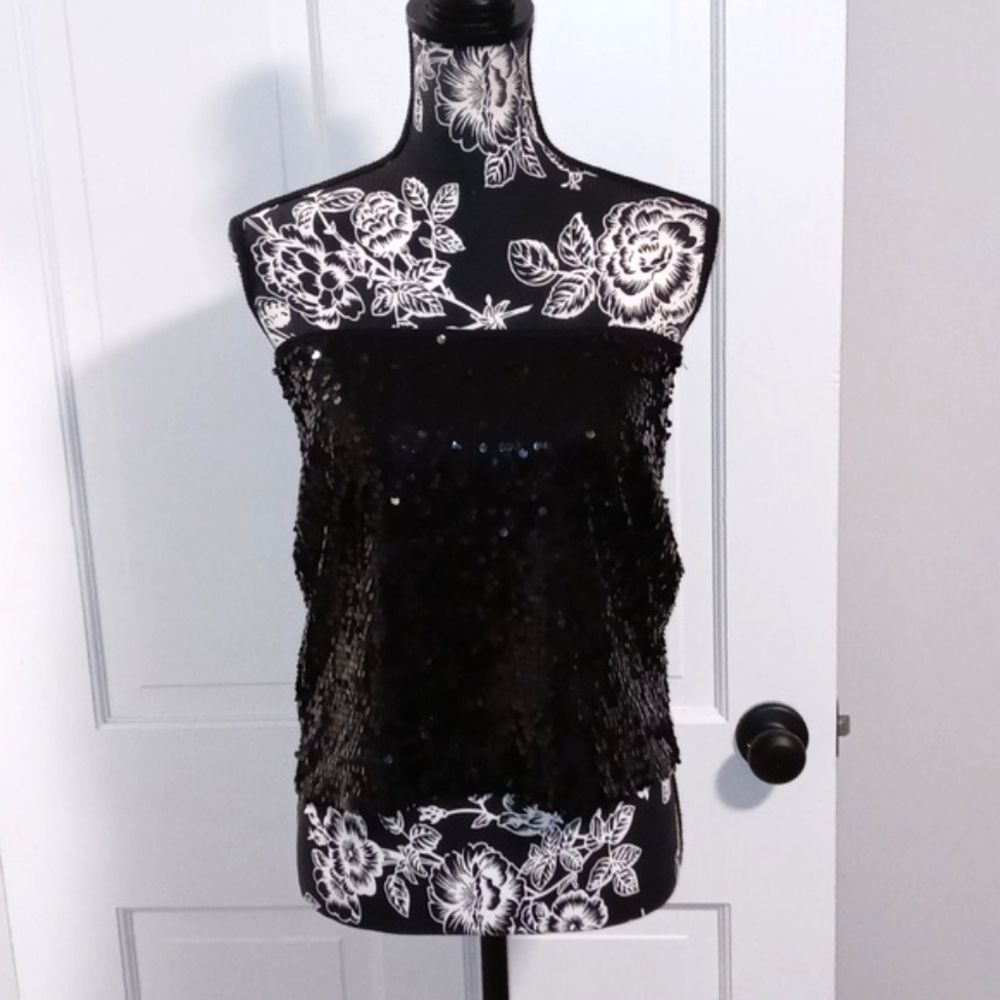 🖤Express🖤 - Black Sequin Tube Top